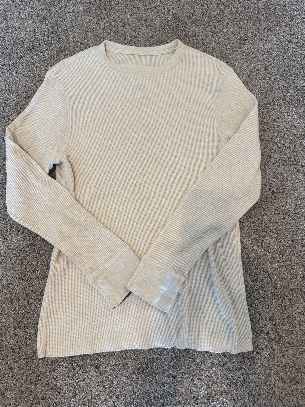 urban pipeline Cream Waffle Knit Crewneck Sweater